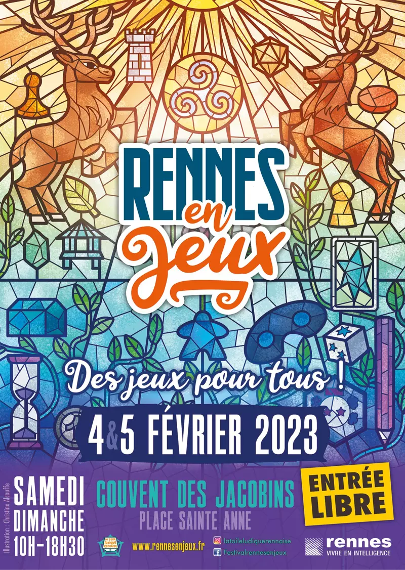 Affiche officielle Rennes en jeux 2023