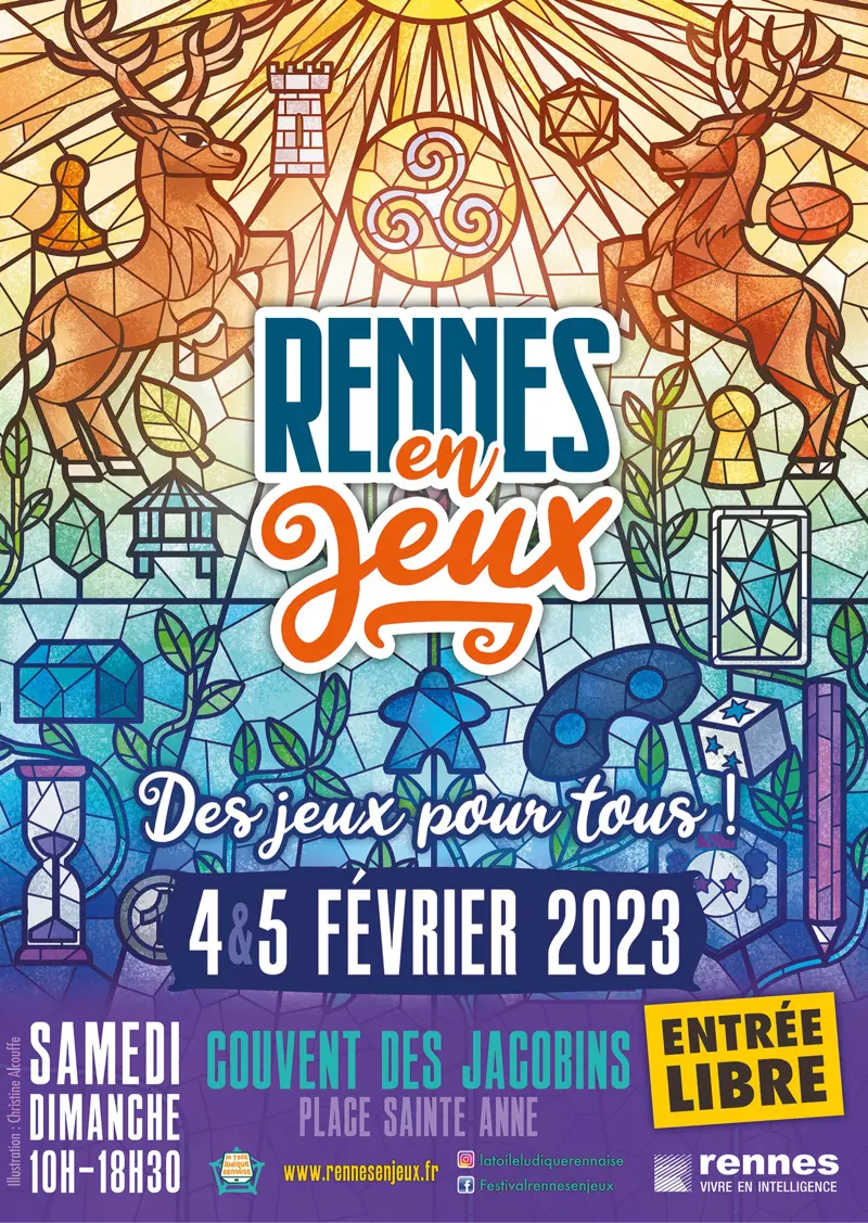 Affiche officielle Rennes en Jeux 2023