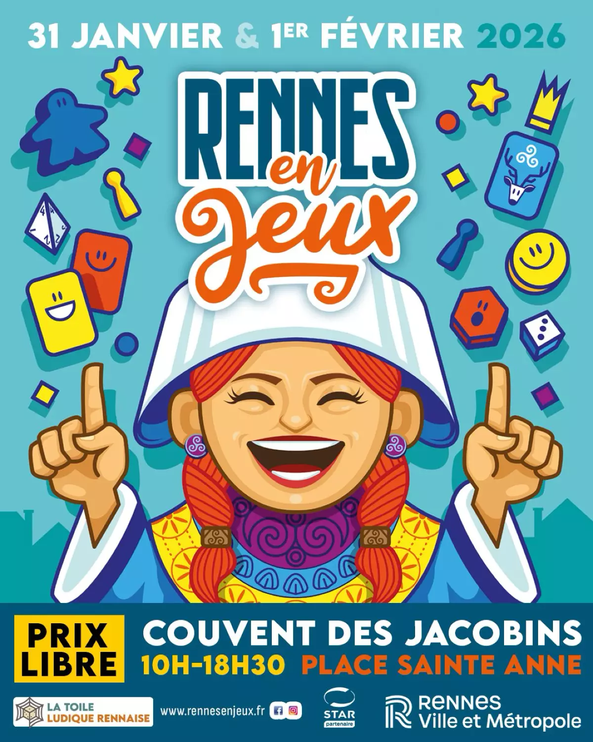 Affiche officielle Rennes en Jeux 2026