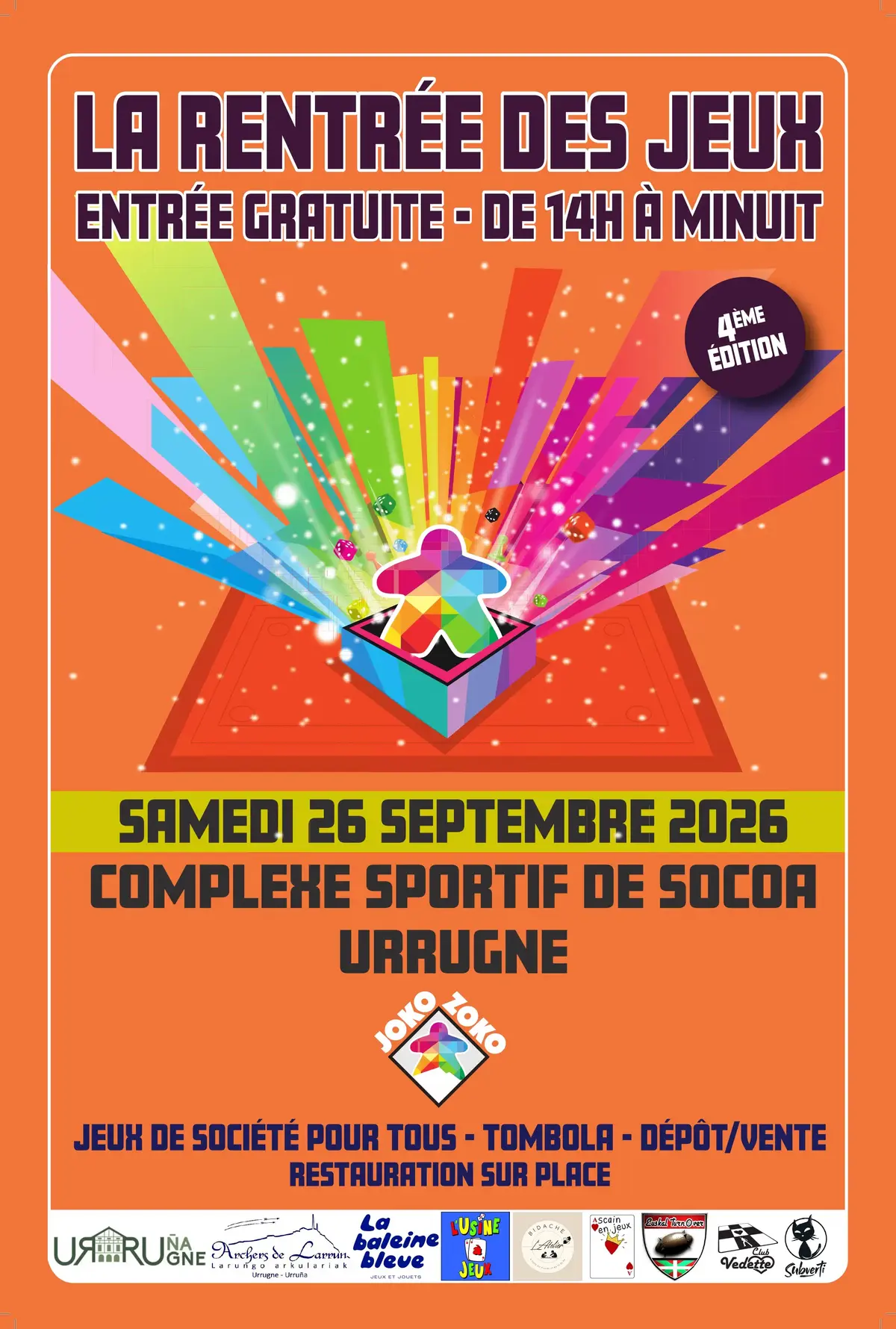 Affiche officielle La rentrée des jeux 2026
