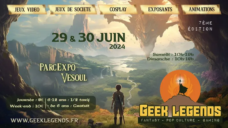 Affiche officielle Geek Legends - Vesoul 2024