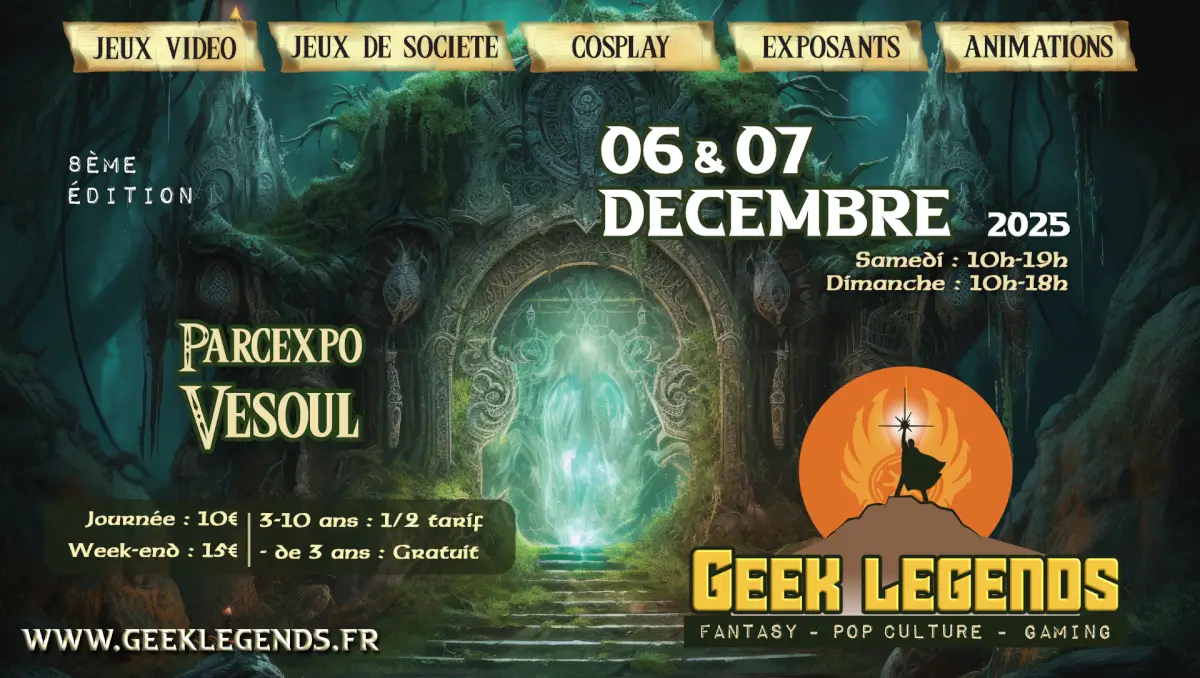Official poster Geek Legends - Vesoul 2025