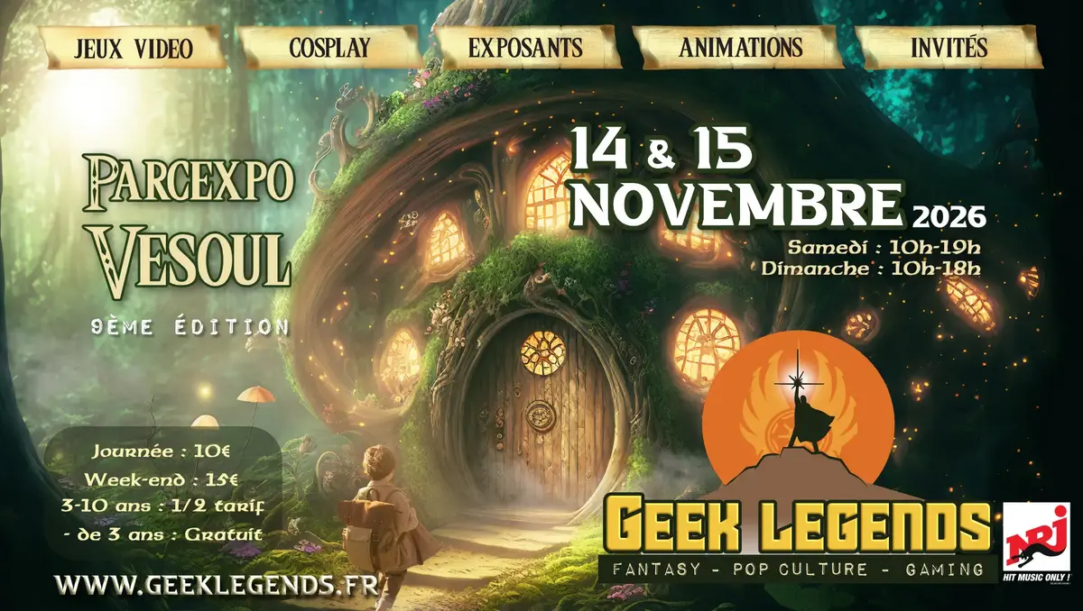 Affiche officielle Geek Legends - Vesoul 2026