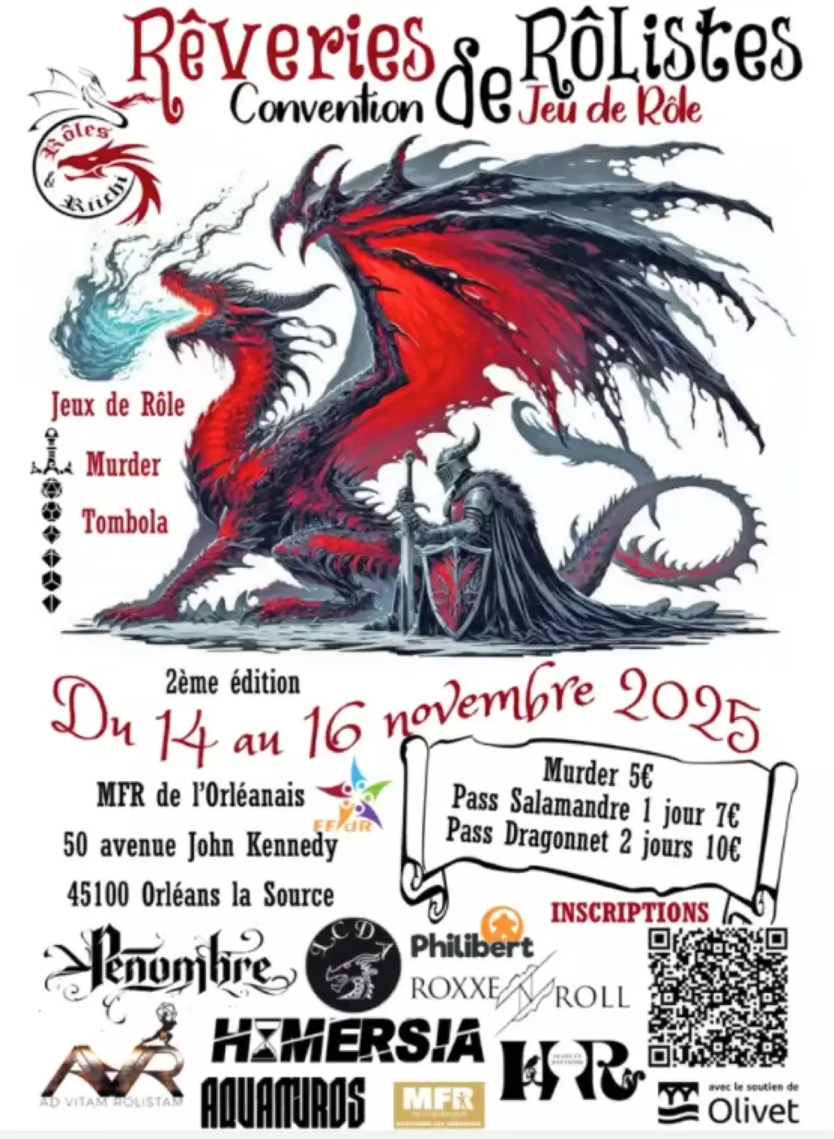 Affiche officielle Rêveries de Rôlistes 2025