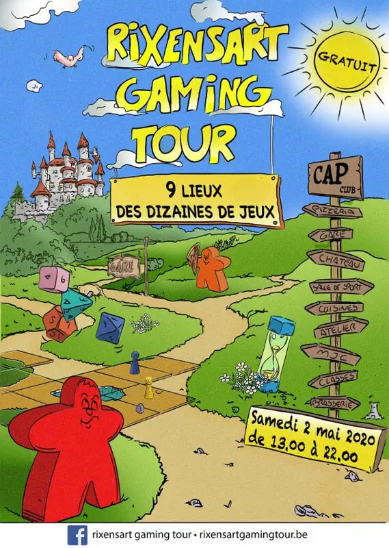 Affiche officielle Rixensart Gaming Tour 2020