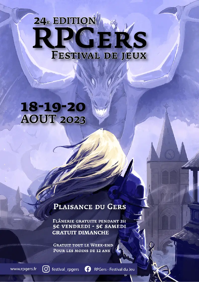 Affiche officielle RPGers 2023