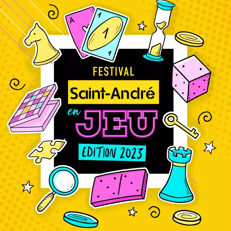 Affiche officielle Saint-AndrÃ© en Jeu 2023