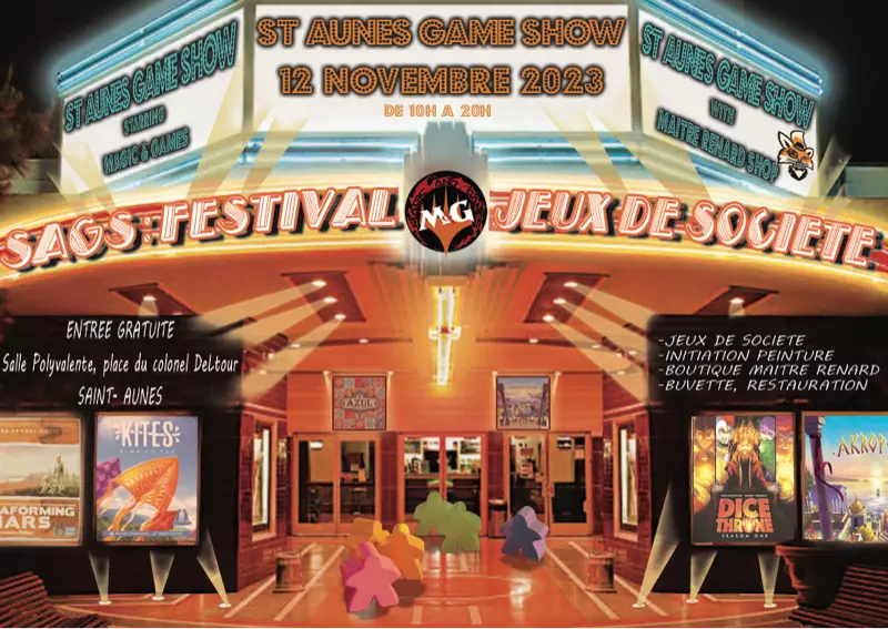 Affiche officielle Saint Aunes Game Show 2023