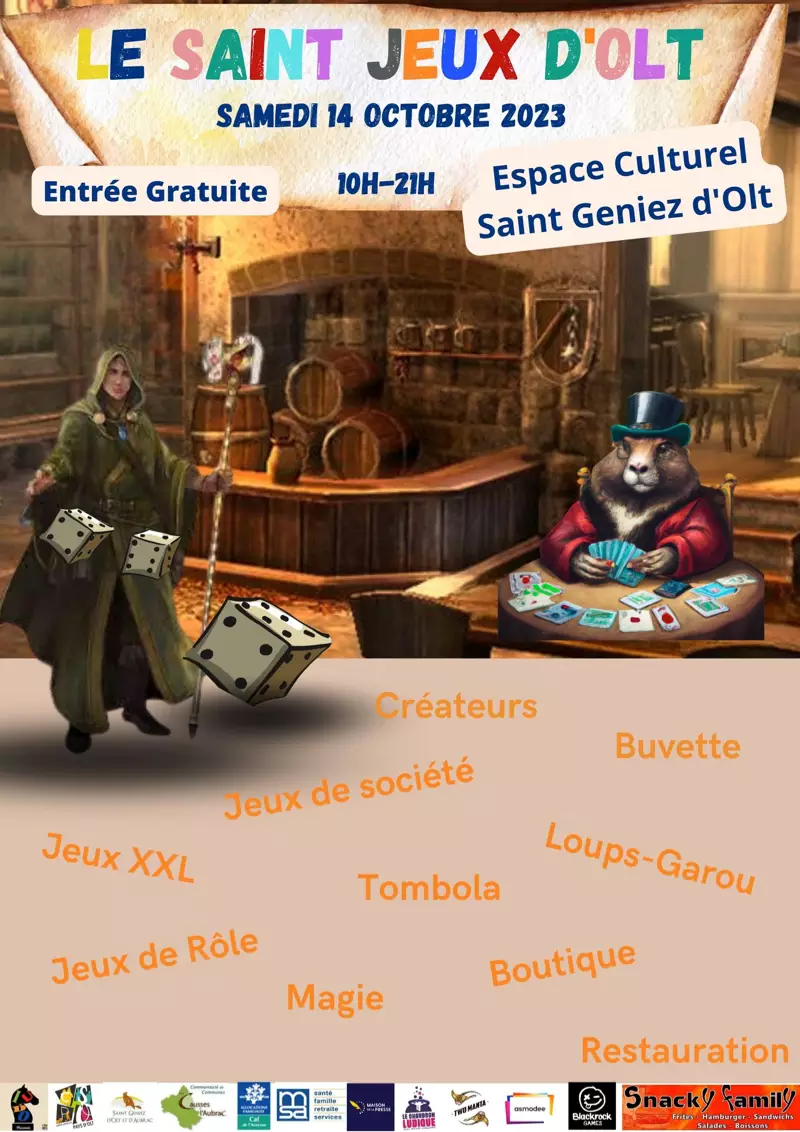Affiche officielle Le Saint Jeux d'Olt 2023