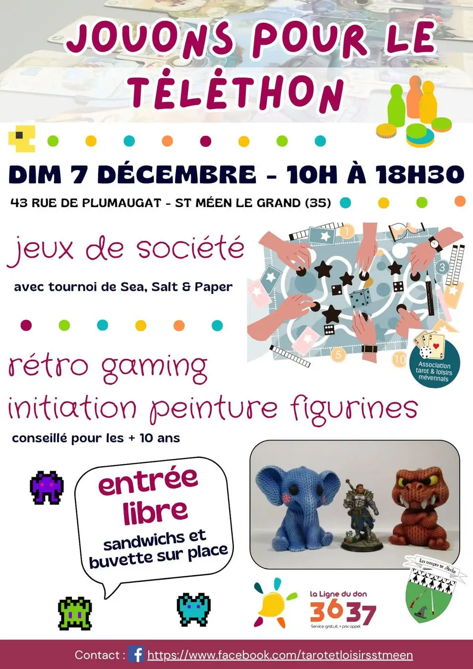 Affiche officielle St Méen joue pour le Téléthon 2025