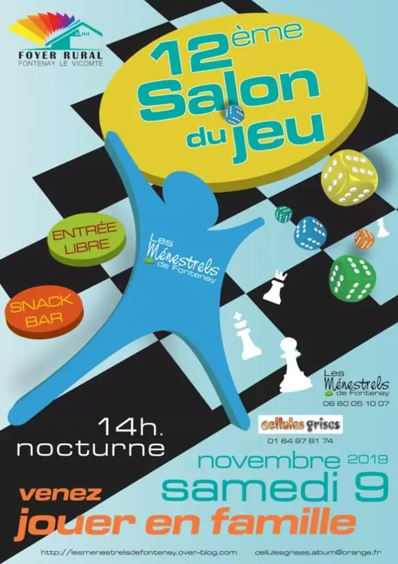 Affiche officielle Salon du jeu 2019