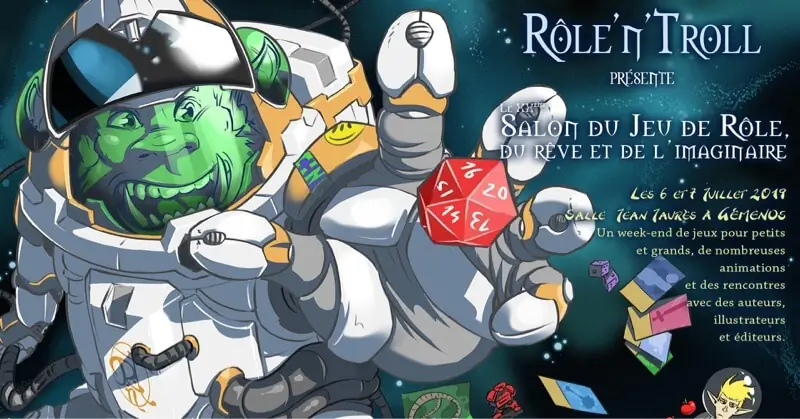 Affiche officielle Salon du Jeu de Rôle, du Rêve et de l'Imaginaire 2025