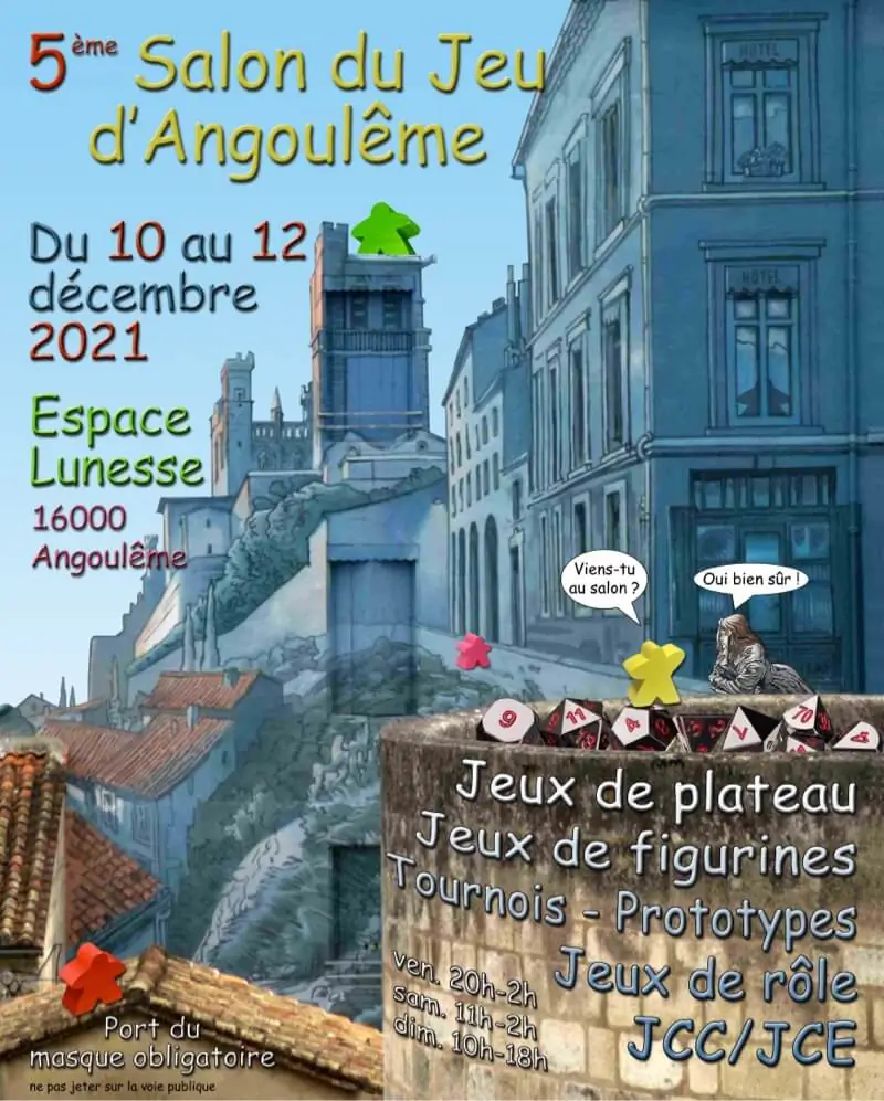 Affiche officielle Salon du Jeu d'AngoulÃªme 2021