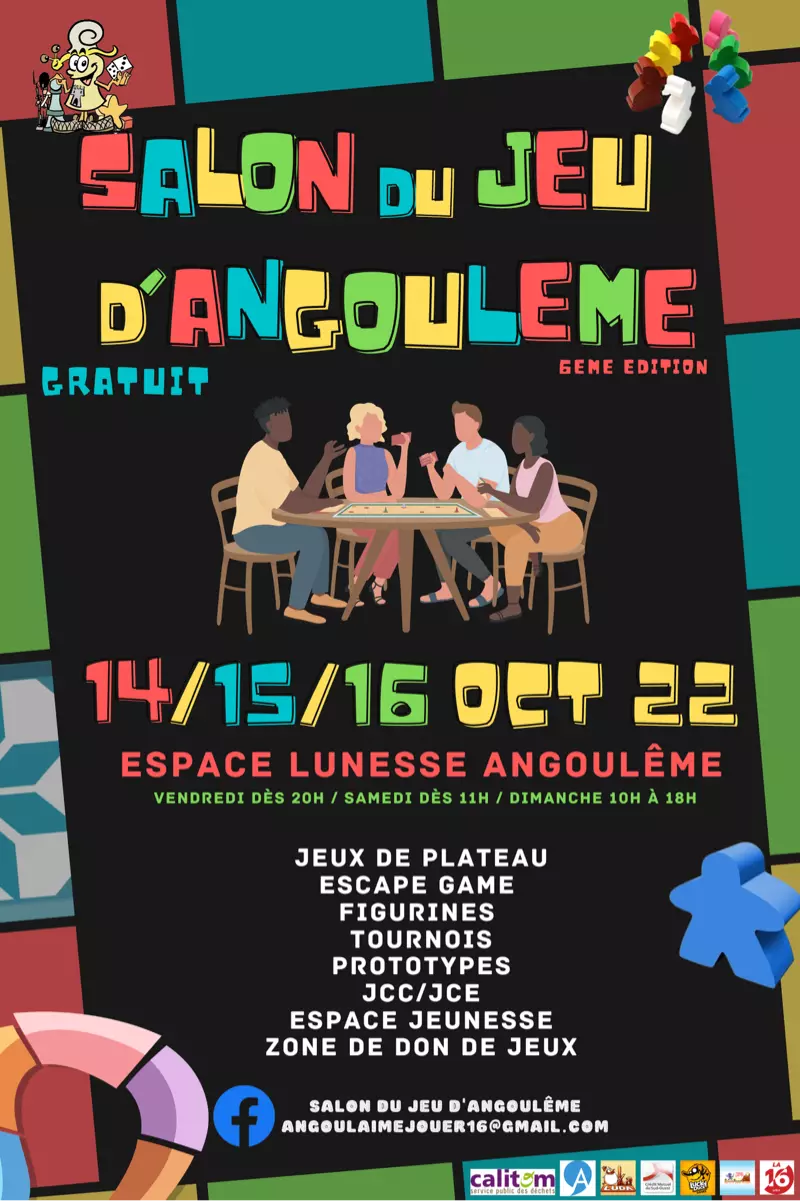 Affiche officielle Salon du Jeu d'AngoulÃªme 2022