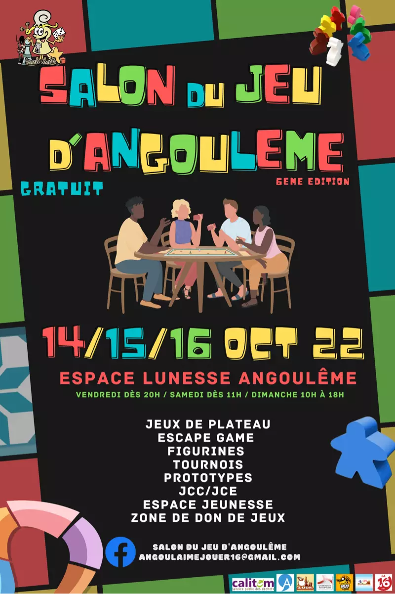 Affiche officielle Salon du Jeu d'Angoulême 2022