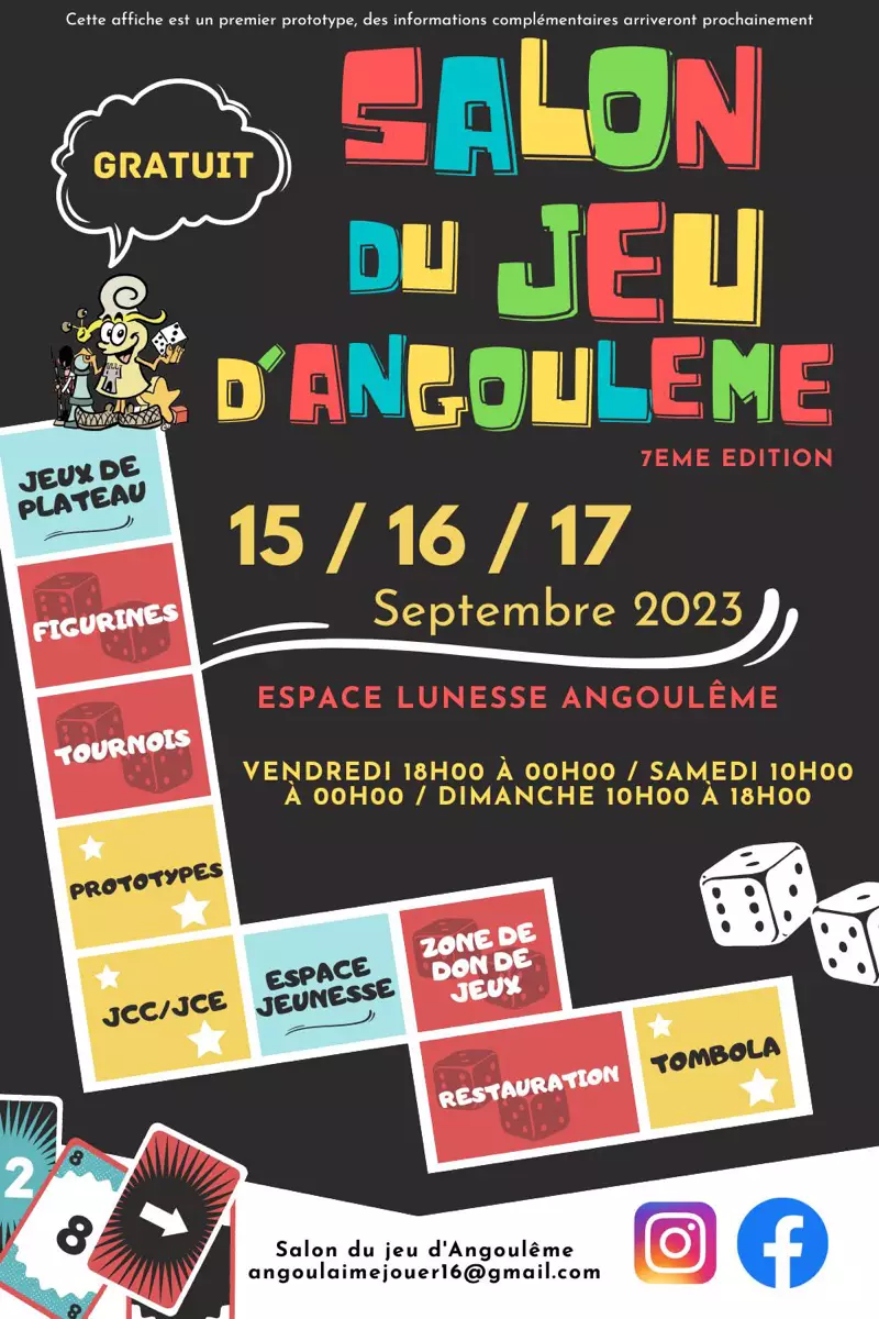 Affiche officielle Salon du Jeu d'Angoulême 2023