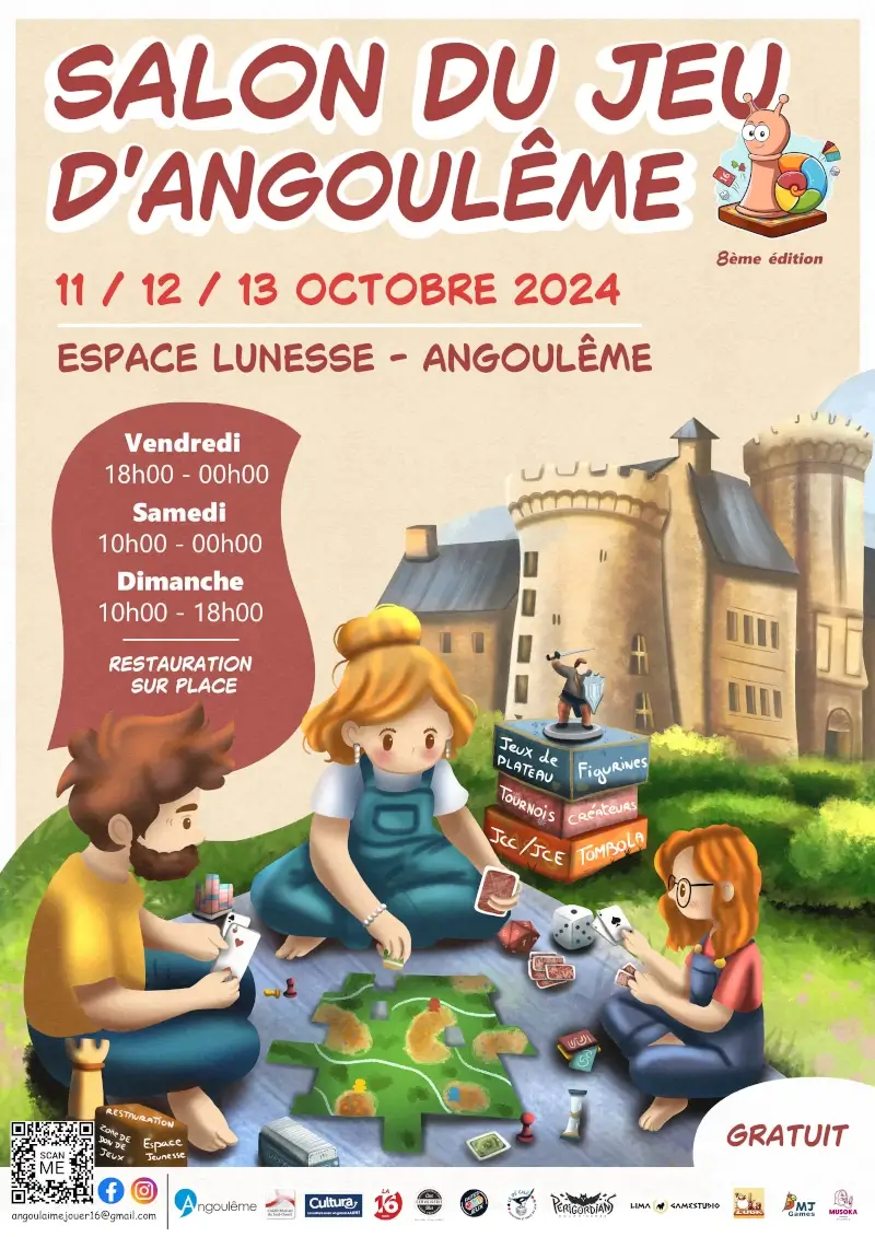 Affiche officielle Salon du Jeu d'Angoulême 2024