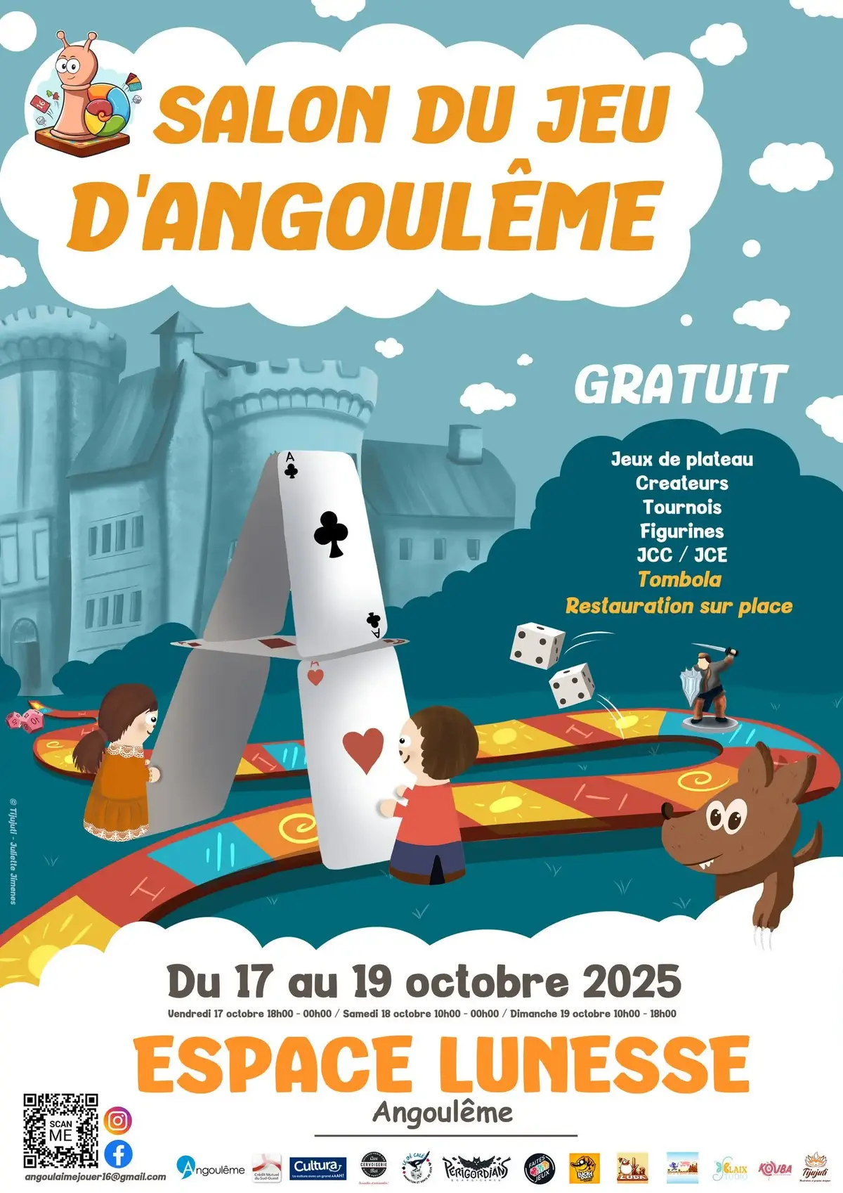 Affiche officielle Salon du Jeu d'Angoulême 2025