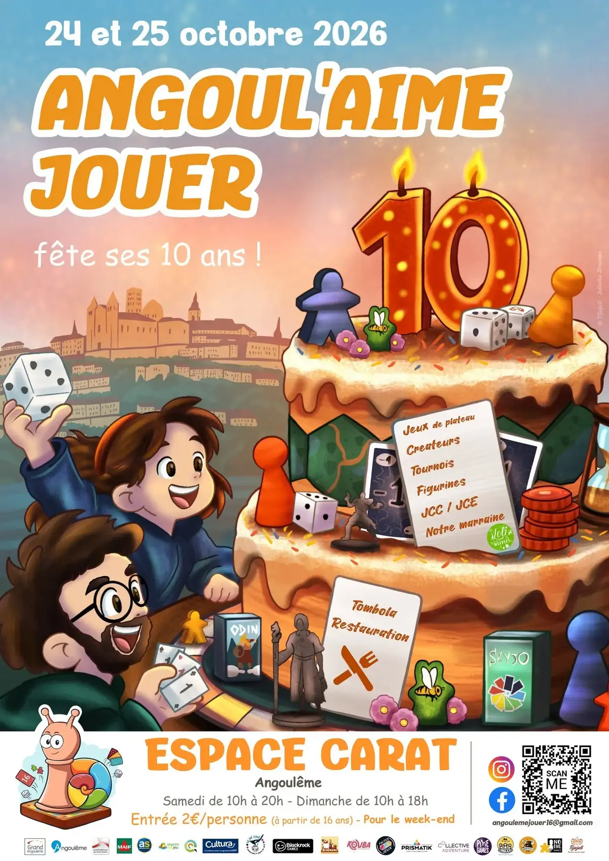 Affiche officielle Salon du Jeu d'Angoulême 2026