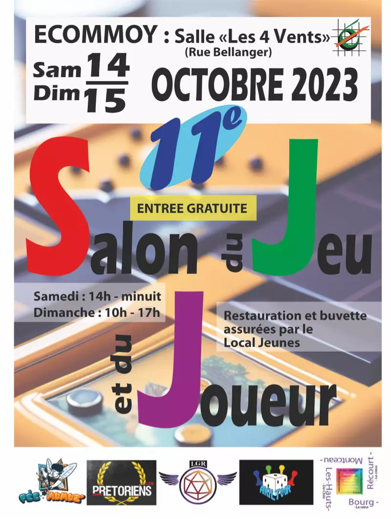 Affiche officielle Salon du Jeu et du Joueur 2023