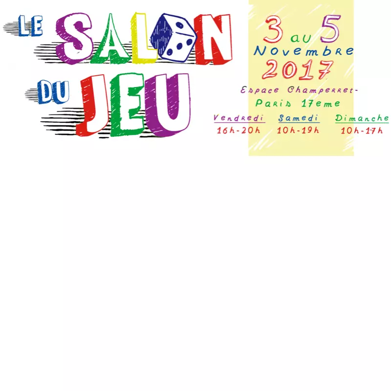 Affiche officielle Le Salon du Jeu 2017