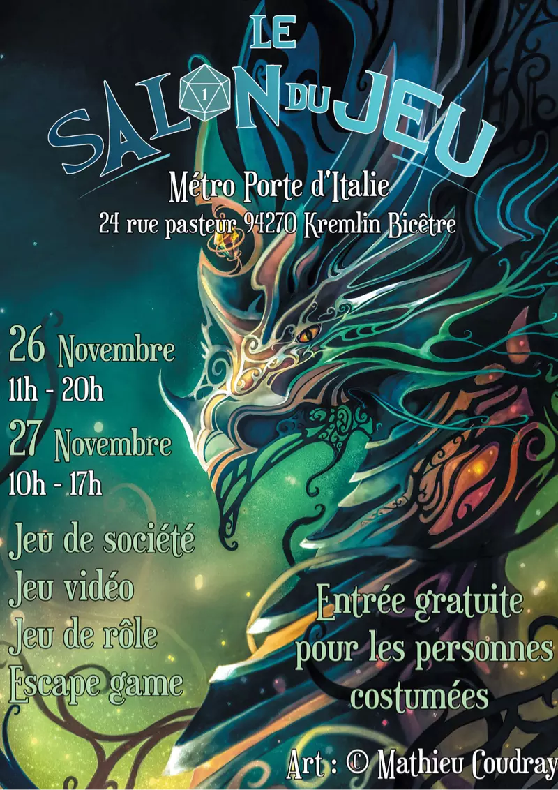 Official poster Le Salon du Jeu 2022