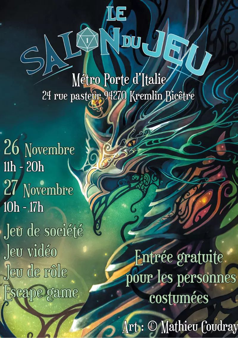 Affiche officielle Le Salon du Jeu 2022