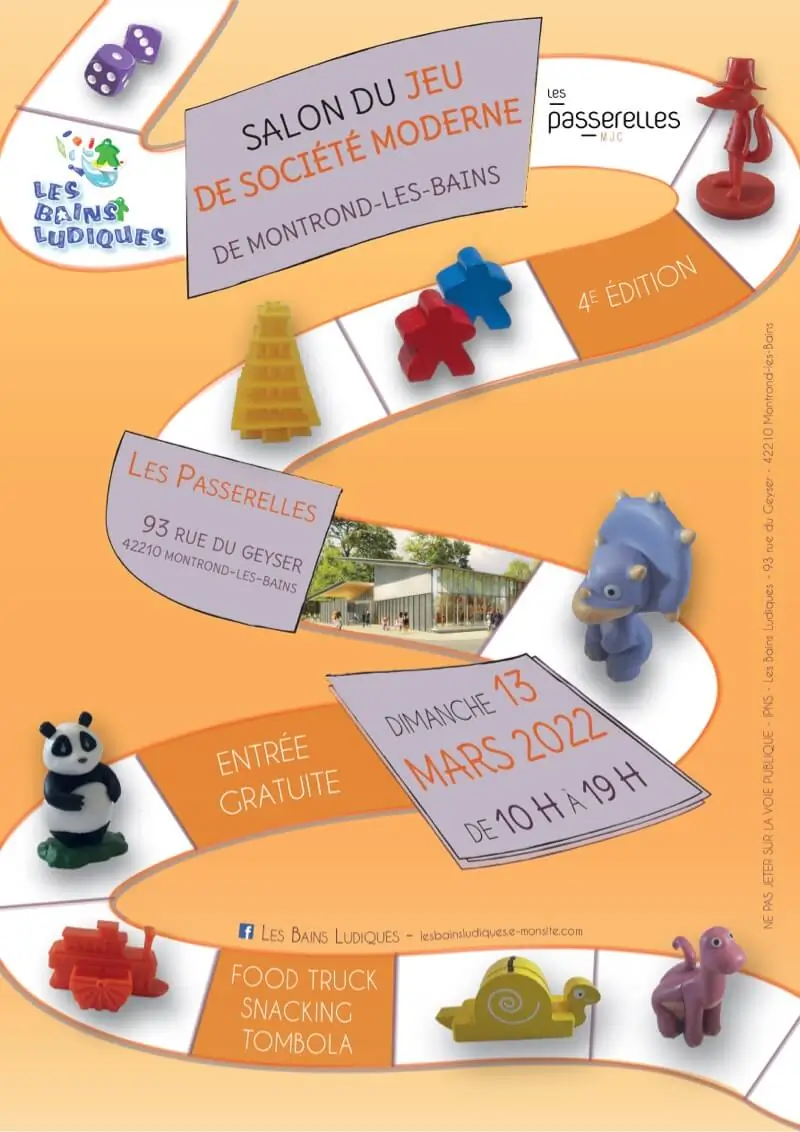 Affiche officielle Festival du jeu de Montrond-les-Bains 2022