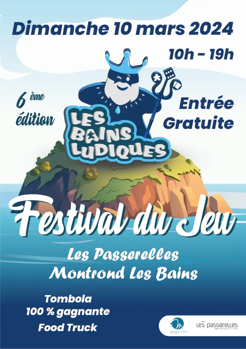 Official poster Festival du jeu de Montrond-les-Bains 2024