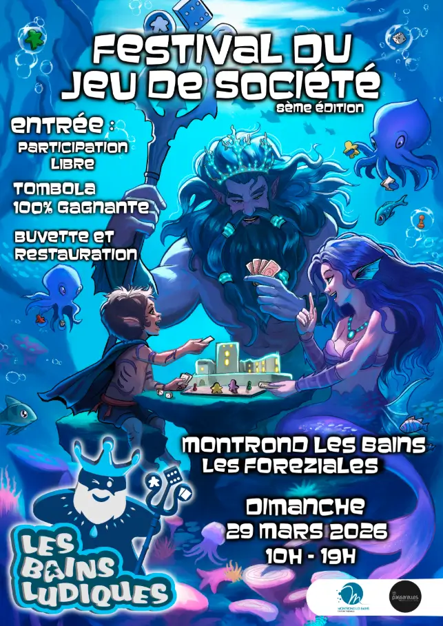 Affiche officielle Festival du jeu de Montrond-les-Bains 2025