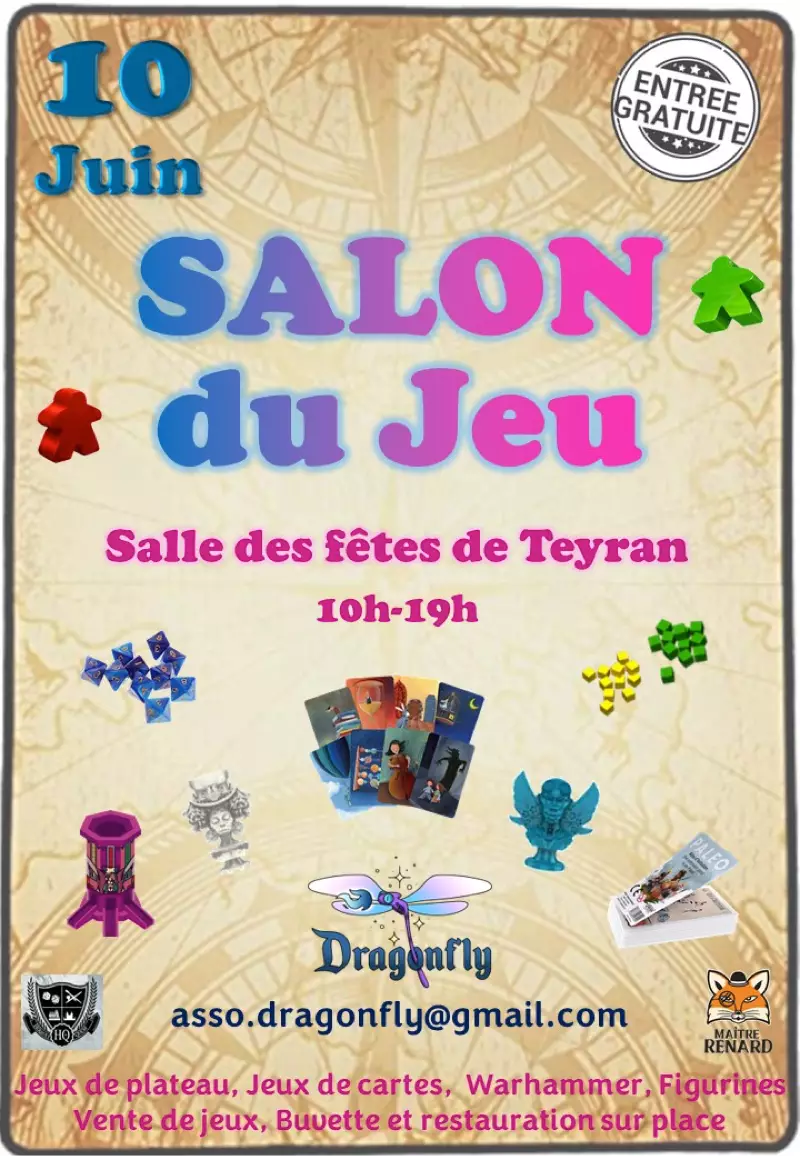 Official poster Salon du jeu : Teyran 2023