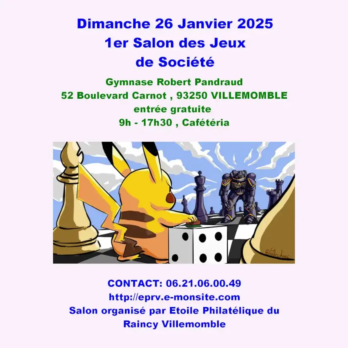 Affiche officielle Salon des Jeux de Société 2025