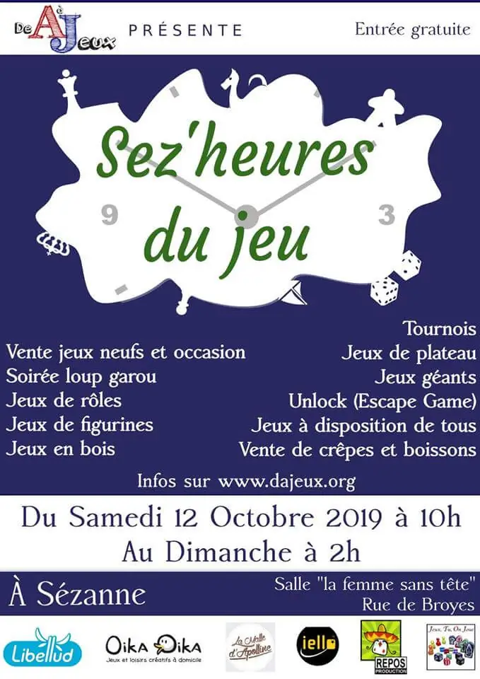 Affiche officielle Les Sez'Heures du Jeu 2020