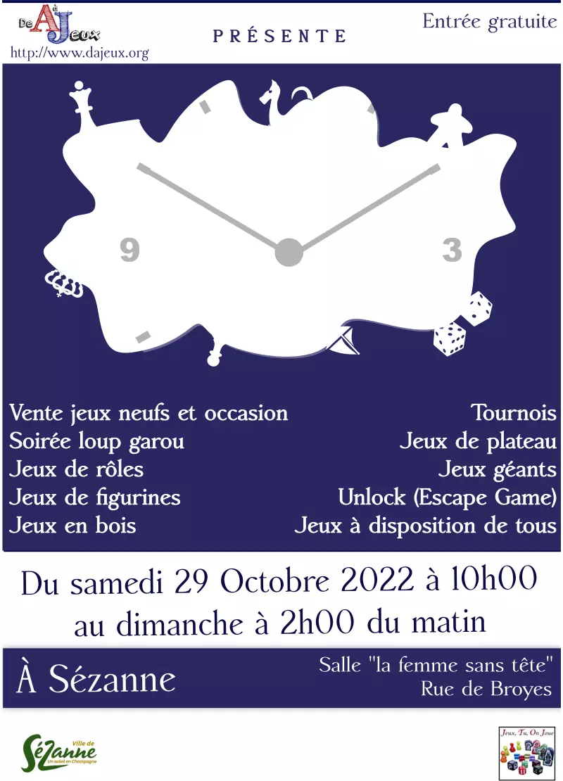 Affiche officielle Les Sez'Heures du Jeu 2022