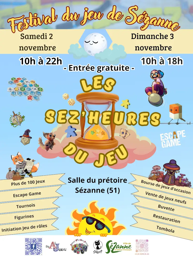 Affiche officielle Les Sez'Heures du Jeu 2024