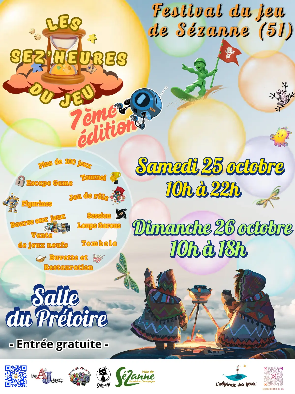 Affiche officielle Les Sez'Heures du Jeu 2026