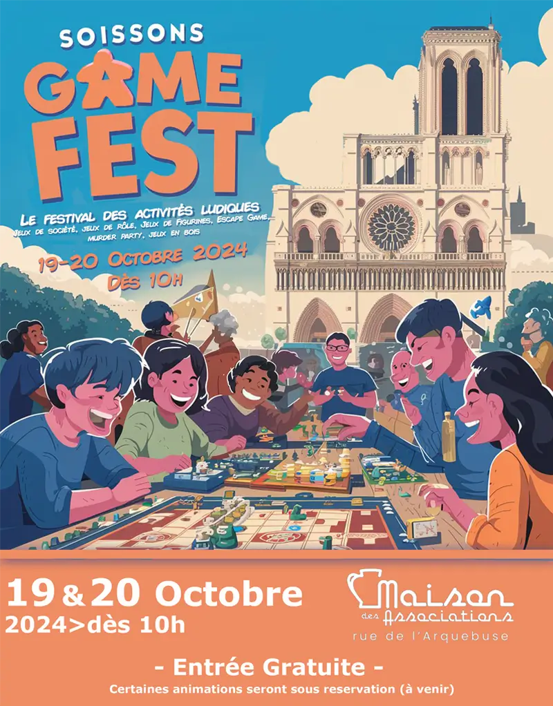 Affiche officielle Soissons Game Fest 2024