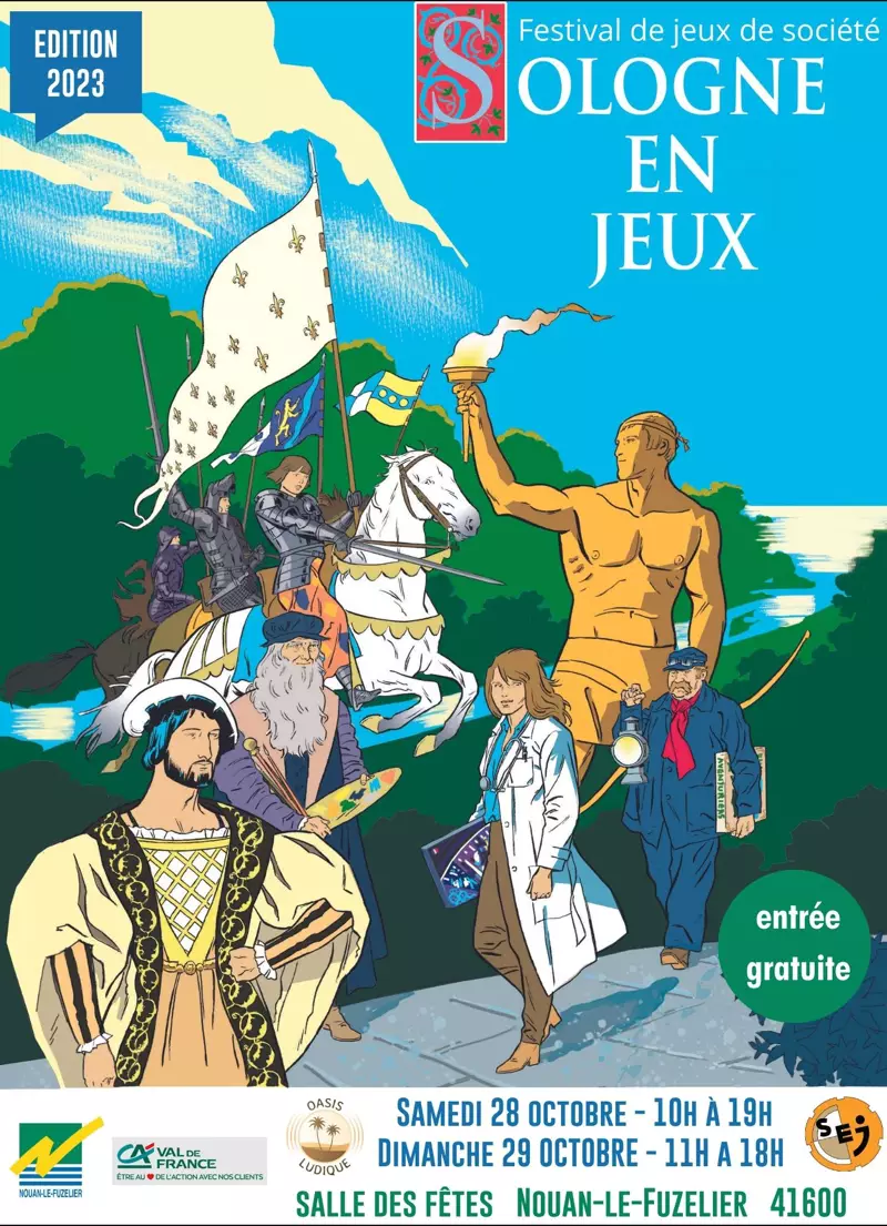 Affiche officielle Sologne en Jeux 2023