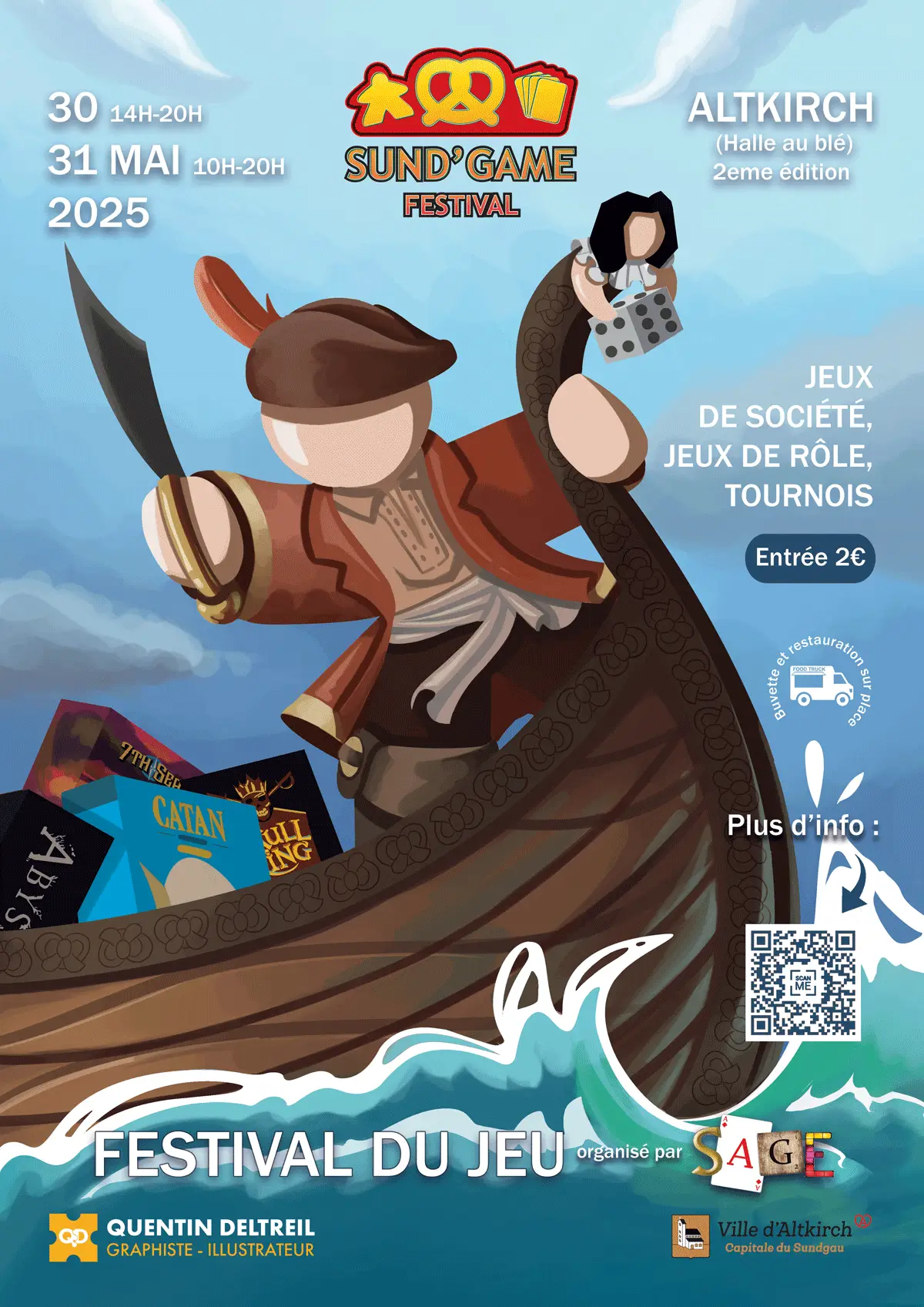 Affiche officielle Sund'Game Festival 2025