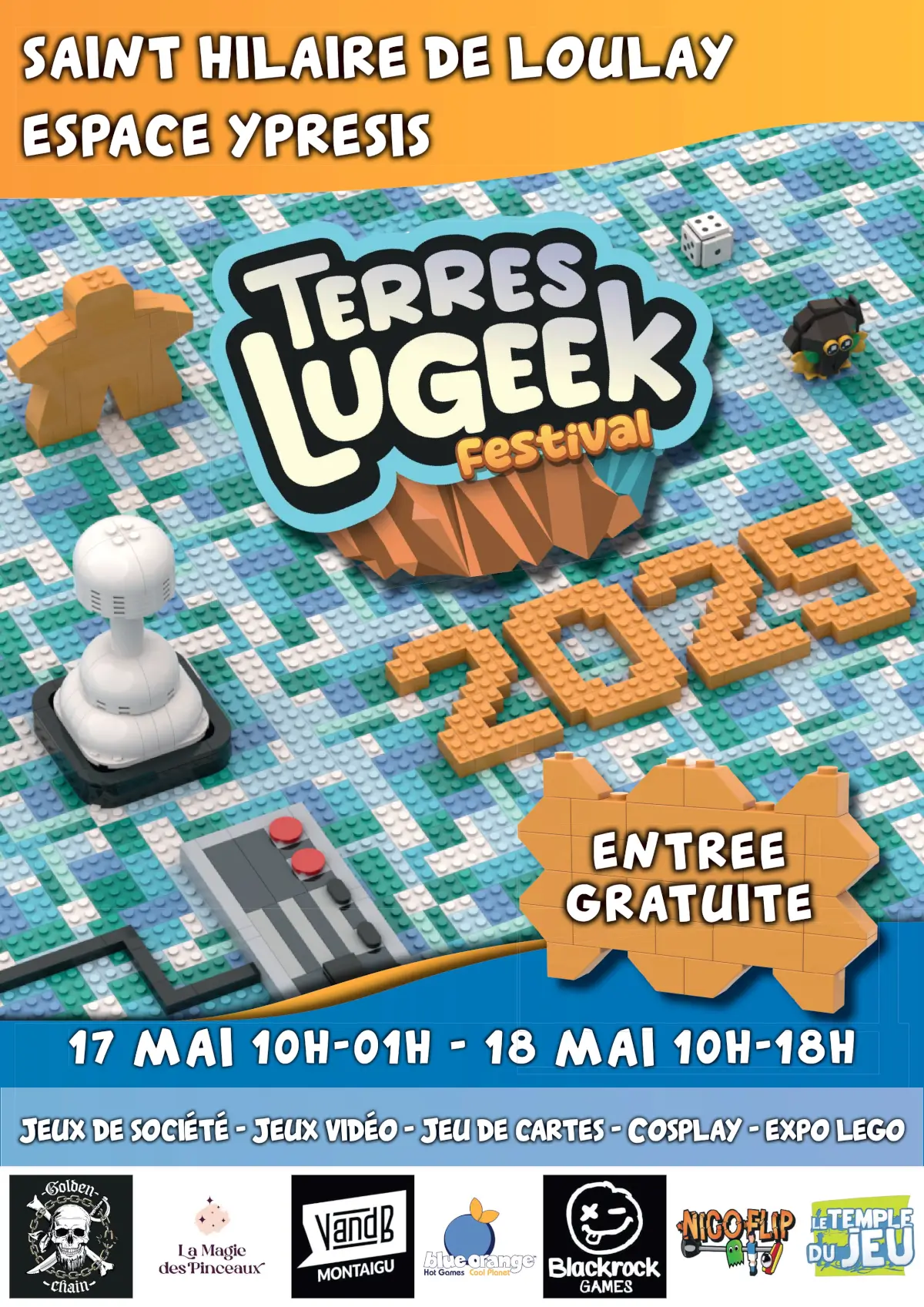 Affiche officielle Terres Lugeek Festival 2025