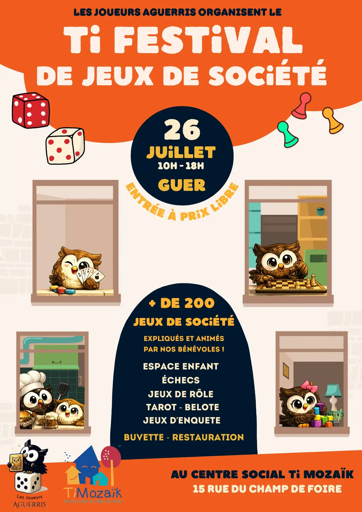 Affiche officielle Ti Festival de Jeux de Société 2026