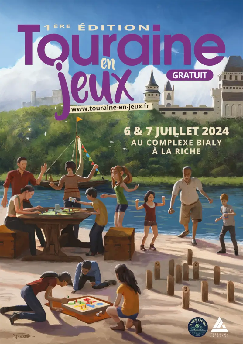 Affiche officielle Touraine en Jeux 2024