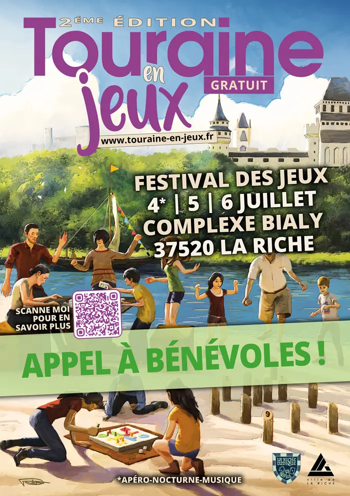 Affiche officielle Touraine en Jeux 2025
