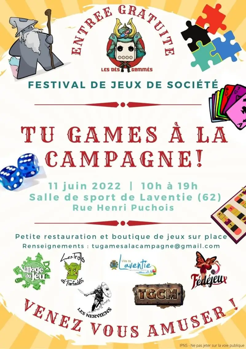 Affiche officielle Tu Games à la campagne 2022