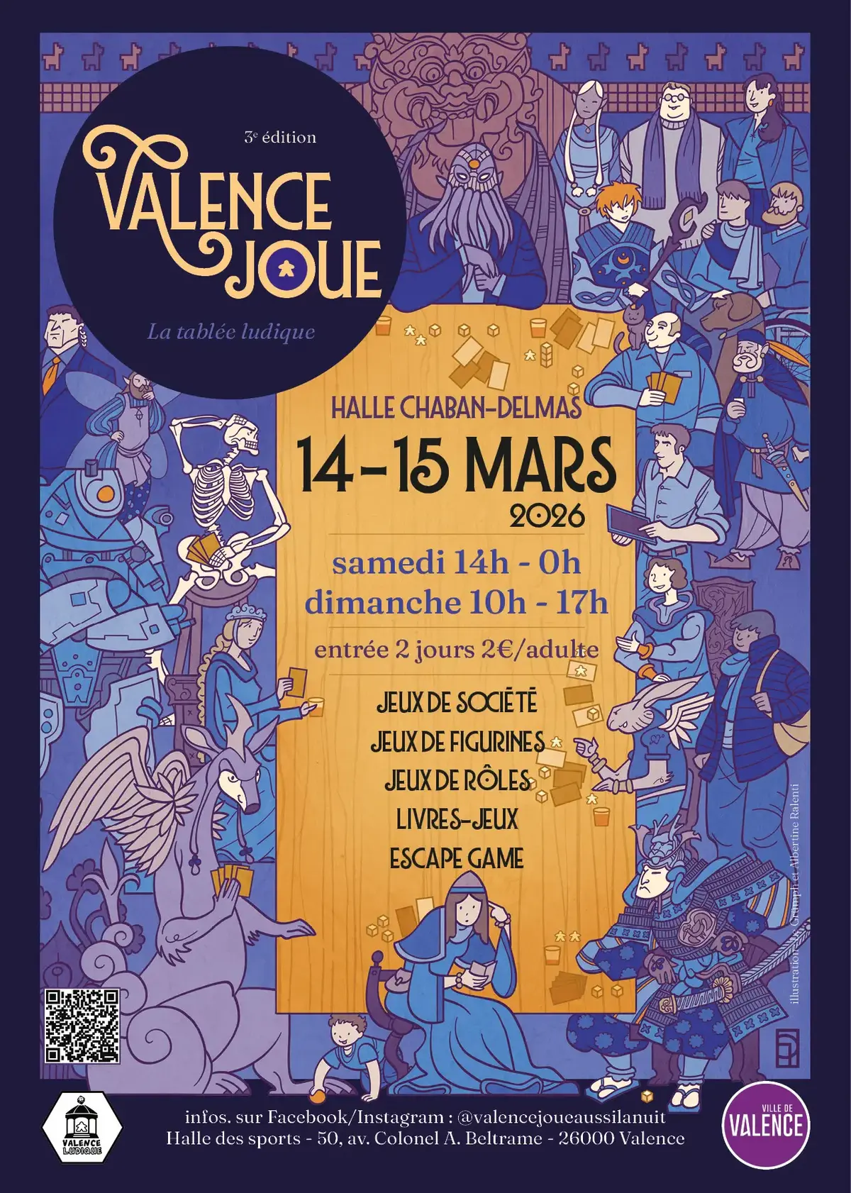 Affiche officielle Valence joue 2026
