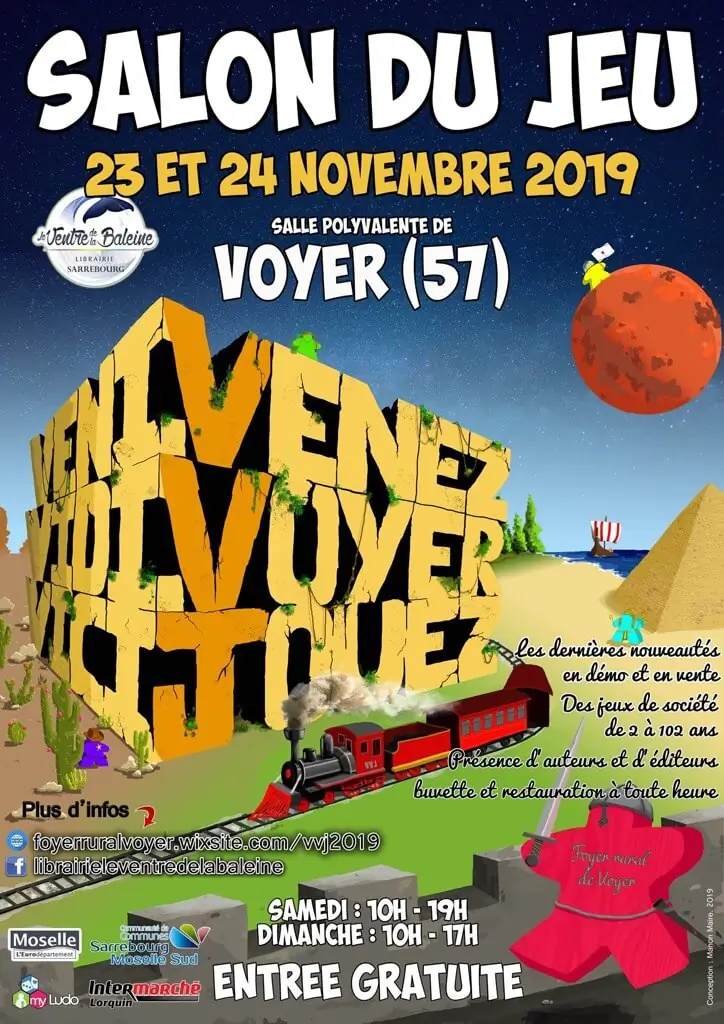 Affiche officielle Venez Voyer Jouez 2019