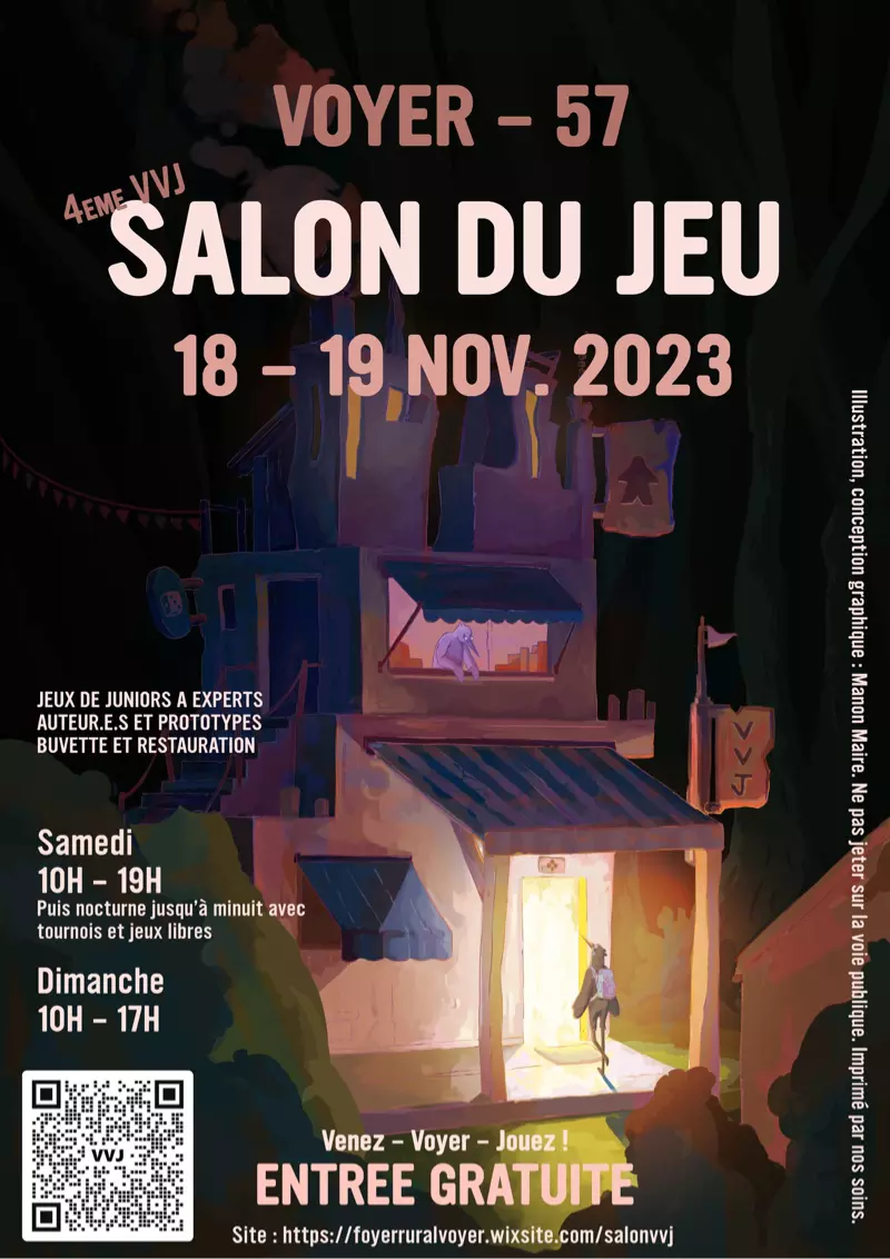 Affiche officielle Venez Voyer Jouez 2023