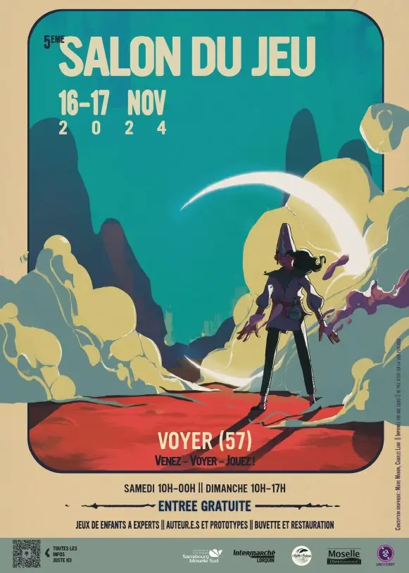 Affiche officielle Venez Voyer Jouez 2024