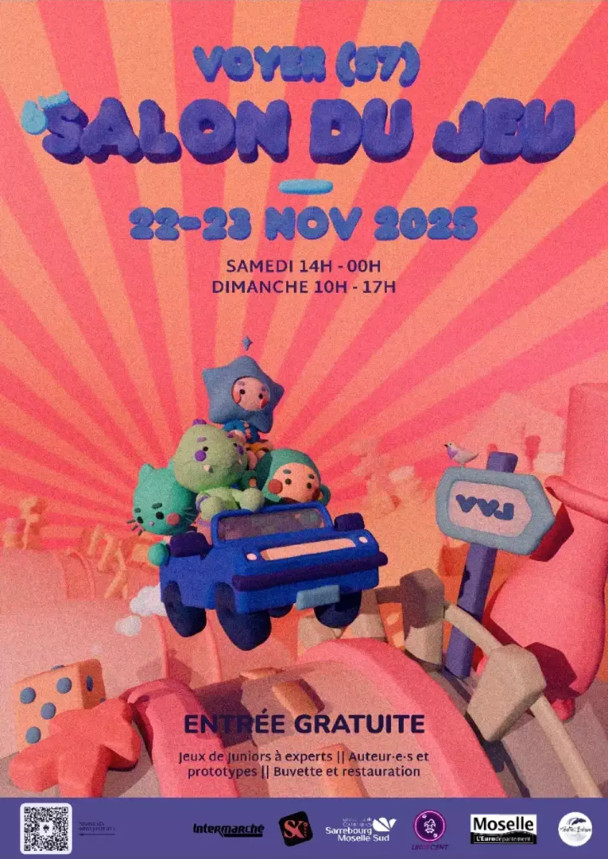 Affiche officielle Venez Voyer Jouez 2025