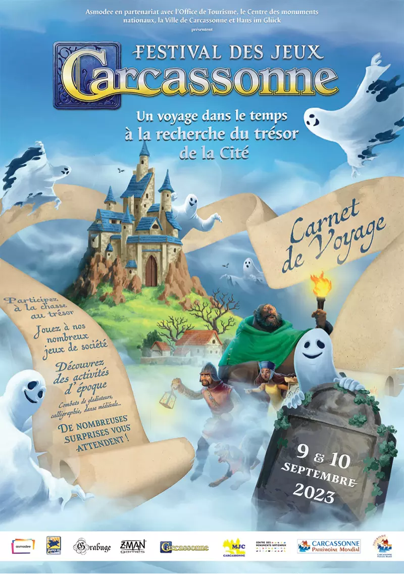 Official poster Festival des jeux de Carcassonne 2023